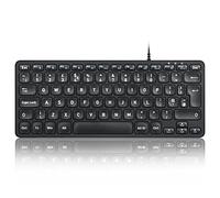 perixx PERIBOARD-432 Teclado USB con cable, diseño delgado con teclas de fuente grandes, UK QWERTY