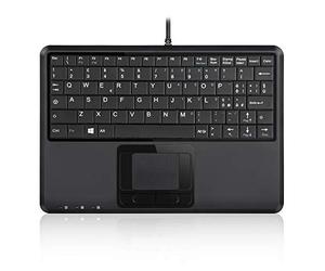 Perixx PERIBOARD-510 H Plus IT Mini USB-Tastatur Touchpad Hub Schwarz - Touchpad