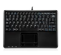 Perixx PERIBOARD-510H Plus Mini Teclado con Touchpad - Inglés (US English QWERTY) - 2X USB Hubs - 230x160x20mm