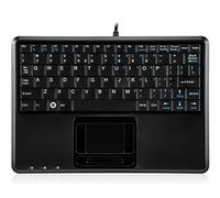 Perixx PERIBOARD-510H Plus Mini Teclado con Touchpad - Inglés (US English QWERTY) - 2X USB Hubs - 230x160x20mm