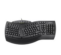 Perixx PERIBOARD-512 Teclado ergonómico Full Size con Cable USB - Diseño Dividido - Negro - QWERTY Español