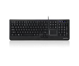 Perixx PERIBOARD-513, Teclado con Touchpad - USB - con cable - 1,8 m Cable - Teclado tipo chiclet - Aplicacion Industrial y profesional - Layout EE.UU. Ingles