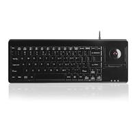 perixx PERIBOARD-514HPLUS - Teclado con Cable y Rueda de Desplazamiento, 2 concentradores, 370 x 138 x 29 mm, distribución del Teclado en inglés Americano