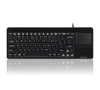 Perixx PERIBOARD-515 H PLUS Teclado con Touchpad Inglés (US QWERTY) - USB -2x Hub USB adicionales - Aplicacion Industrial y profesional