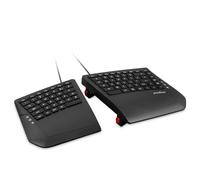 Perixx PERIBOARD-524B US, [Firmware actualizado] Teclado dividido ergonómico con cable - Ángulo de inclinación ajustable - Teclas de membrana de perfil bajo - Negro - Inglés de EE. UU