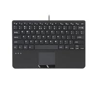 Perixx PERIBOARD-525 - Mini teclado USB con panel táctil (2 concentradores USB, 11,18 x 7,17 x 1,1 pulgadas)