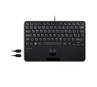 perixx PERIBOARD-526 UK, miniteclado USB con Cable y trackball, Teclas de Tijera Tipo X, 11,18 x 7,17 x 1,1 Pulgadas, 2 concentradores USB Integrados, inglés del Reino Unido