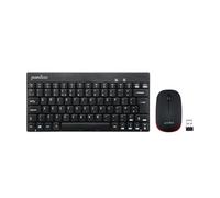 Perixx PERIDUO-712 - Mini teclado y ratón inalámbricos AES 128 bits, color negro