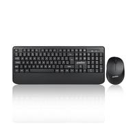 Perixx PERIDUO-714, Conjunto de Teclado Standard Inalámbrico y Ratón, Negro, QWERTY UK