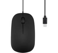 Perixx PERIMICE-201C Ratón Óptico con cable USB tipo C, 3 Botones, Rueda de desplazamiento, 1000 DPI, Negro