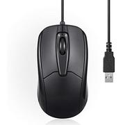 Perixx PERIMICE-209 - Ratón óptico (USB, Cable de 80 m, 1000 PPP, 1000 PPP), Color Negro