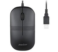 Perixx PERIMICE-503 Ratón óptico con cable, lavable, certificado IP 67, negro