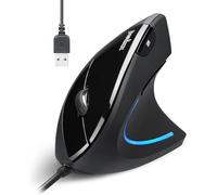 PERIMICE 513 - Ratón (mouse), USB, ergonómico, negro