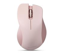 Perixx PERIMICE-621 - Ratón inalámbrico, diseño Silent Click con Ergo, Compatible con PC de Escritorio y portátil (Rosa)