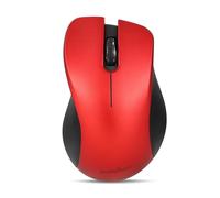 Perixx PERIMICE-621R - Ratón inalámbrico - Silent Click con diseño Ergo - Compatible para PC de Escritorio y portátil - Inalámbrico 2.4 GHz - Rojo