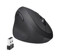 perixx Perimice-719L, Mouse Vertical inalámbrico para Zurdos, Clic silencioso y dpi de 3 Niveles
