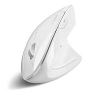 Perixx Ratón vertical PERIMICE-813W Bluetooth 3 en 1 Multidispositivo Blanco para diestros