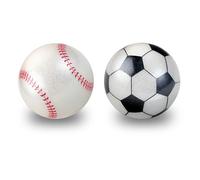 Perixx PERIPRO-303X2F - Trackball deportivo de 1.34 pulgadas, paquete de 2 unidades, divertido diseño novedoso de béisbol y fútbol, compatible con M570, M575, PERIMICE-517/520/717/720 y otros ratones
