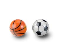 Perixx PERIPRO-303X2H - Trackball deportivo de 1.34 pulgadas, paquete de 2 unidades, divertido diseño novedoso de baloncesto y fútbol, compatible con M570, M575, PERIMICE-517/520/717/720 y otros