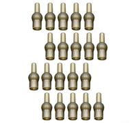 Perla articulada de goma de cambio rápido para pesca de carpa, tulipán, terminal verde, accesorio de aparejo de absorción de golpes, 10 o 20 piezas, longitud del paquete: 1,6 cm, peso: 0,28 g