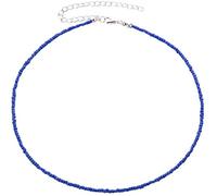 Perla collar de perlas pequeñas boho colorido cadena Clavicula mujeres Collares, Azul Tratamiento muy atractivo