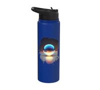 Perla en la arena y supernova en una esfera de cristal Stainless Steel Insulated Water Bottle