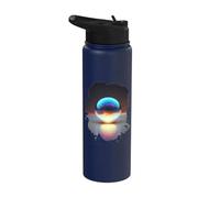 Perla en la arena y supernova en una esfera de cristal Stainless Steel Insulated Water Bottle