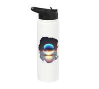 Perla en la arena y supernova en una esfera de cristal Stainless Steel Insulated Water Bottle