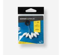 Perla Flotante Pesca Surfcasting Blanco Ovalada 15 Mm Talla única