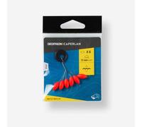 Perla Flotante Pesca Surfcasting Rojo Ovalada 12 Mm Talla única