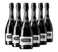 Perlage Canah Prosecco Valdobbiadene Superiore DOCG Brut Ecológico - Vino espumoso italiano orgánico 0,75L -Caja de 6 botellas