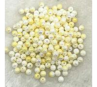 Perlas acrílicas redondas de 6 mm, 8 mm y 10 mm, espaciadoras sueltas para hacer joyas, pulseras, collares, colgantes y pendientes, 05-8 mm (50 piezas)