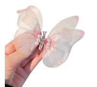 Perlas clip para el pelo, accesorios de mariposa temblorosa, tocado, joyería, tocado liso con perlas