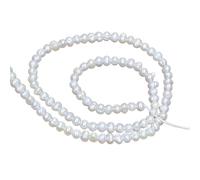 Perlas de agua dulce de patata de 3 a 3,5 mm, cuentas de ponche naturales, fabricación de joyas, accesorios de collar, pulsera, lote al por mayor