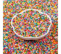 Perlas de Azúcar Multicolor & Nonpareilles (130g) - Miniesferas de Azúcar para Decorar Helados, Pasteles, Tartas, Cupcakes y Magdalenas - Perfectas para Fiestas de Cumpleaños, Infantiles y Celebracion