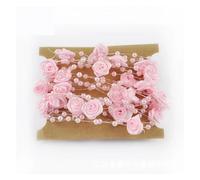 Perlas de cadena de cuentas, guirnalda de cadena, Cadena de perlas artificiales de 4 mm y 5 m/bolsa for guirnalda de flores, decoración for fiestas de bodas(Pink)