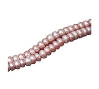 Perlas de cadena de cuentas, guirnalda de cadena, Perlas blancas naturales de agua dulce con forma de arroz, perlas sueltas for hacer joyas, pulseras, collares, accesorios, cadena de cuentas(7 Purple