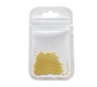 Perlas de caviar para uñas plateadas, cuentas de metal, herramientas de manicura, accesorios de decoración, cuentas de bola de arte de metal