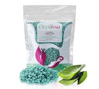 Perlas de Cera Aloe Vera Depilissa 400g - Depilación Eficaz para Todo Tipo de Piel - Vello Corto, Cara, Bikini, Brasilera, Piernas - Sin Bandas - (0,4 kg, Aloe Vera)