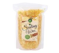 Perlas de cera de sellado transparentes doradas, perlas de sello de cera sin humo ni olor, perlas de sellado para sobres de secado rápido, con 1450 unidades, ideales para tarjetas,