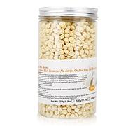 Perlas de cera dura, 4 sabores, película depilatoria caliente, frijol de cera dura, cuidado del cuerpo, bikini, pierna, depilación, 500 g para depilación en axilas, brazos, piernas(Leche)