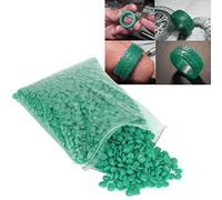 Perlas de Cera, Molde de Cera de Inyección Profesional Reutilizable de Alta Resistencia, Verde Azul Opcional Perla de Cera de Fundición de Joyería de Contracción Pequeña, para Joyería,(Verde)