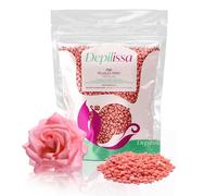 Perlas de Cera Rosa Depilissa 400g - Depilación Eficaz sin Bandas para Rostro, Bikini, Brasilera, Piernas, Brazos - Fórmula Suave con TIO2 - Made in Italy (0,4 kg, Rosa)