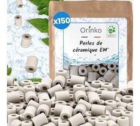 Perlas de cerámica EM® x150 - Mejoran la calidad del agua - Reducción de los depósitos calcáreos - Especiales para lavadora y jarras, botellas, cafeteras