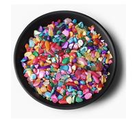 Perlas de grava irregulares Cuarzo rosa de grava irregular, minerales crudos, piedra for decoración del hogar, pecera, acuario para bricolaje(NO.45 Dyed Shell,50g)
