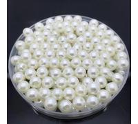 Perlas de imitación de color marfil de 4,0 mm a 20 mm, espaciador de perlas redondas, cuentas sueltas para hacer joyas, collares, pulseras, pendientes, accesorios, marfil, 20 mm, 10 unidades