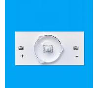 Perlas de lámpara SMD de 3 V y 6 V con filtro de lente óptica, adecuadas for reparación de televisores LED de 32 a 65 pulgadas, con pegamento térmico y piezas de cable de 2 m.(Square lens(6V),100pcs)