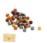 Perlas de sello de, kit de sello de | sellado octogonal para sellar los sobres - Creative 100X Pastillas de sellado para tarjetas para edades, amigos, familia