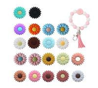 Perlas de silicona, perlas artesanales florales, 20 piezas de flores 3D a granel, para adultos, hombres, mujeres, estudiantes, amigos de la familia, proyectos de bricolaje en casa, artesanos