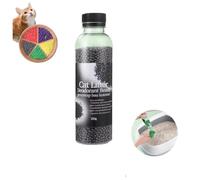 Perlas desodorizantes de arena para gatos, ambientador de aire para olores de mascotas de la caja de arena, desodorante reutilizable para arena de gatos, adsorción física de carbón activado, mantiene
